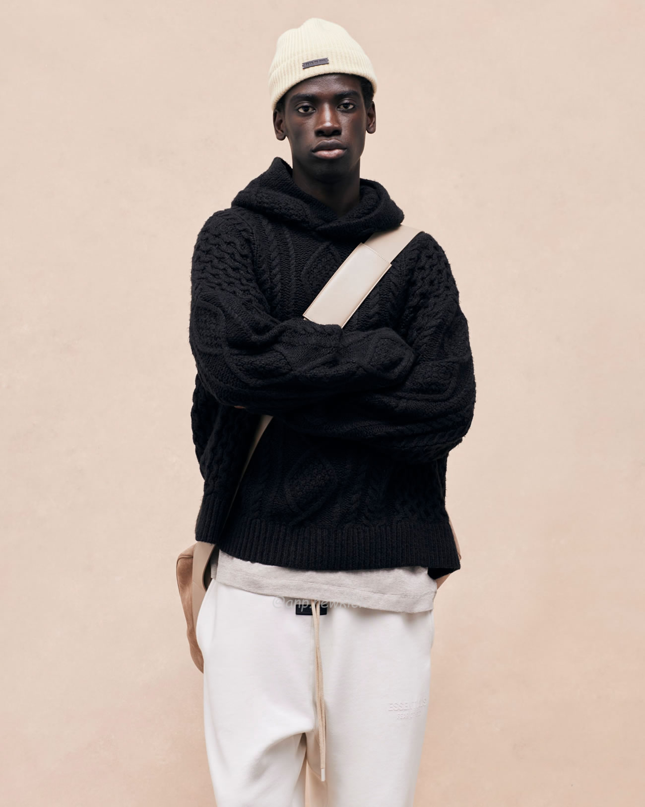 Fear Of God Essentials Fog 23fw New Collection Of Hooded Sweaters In Black Elephant White Beige White S Xl (8) - newkick.app